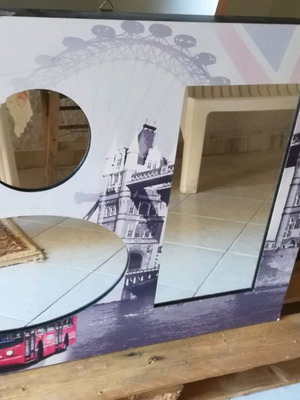 Framed mirror used 32x24