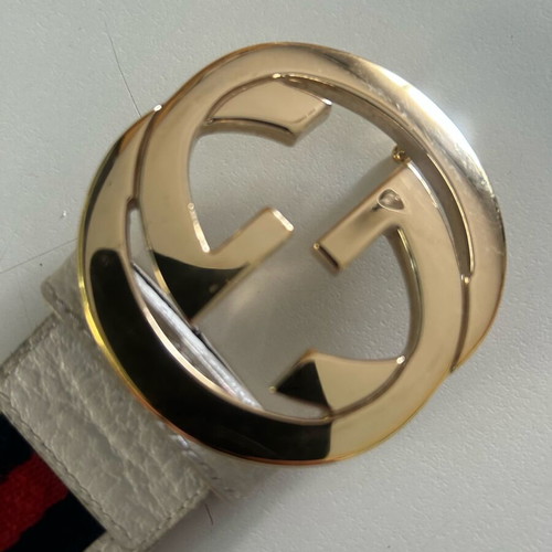 Gucci belt used, size 95, blue, white and red