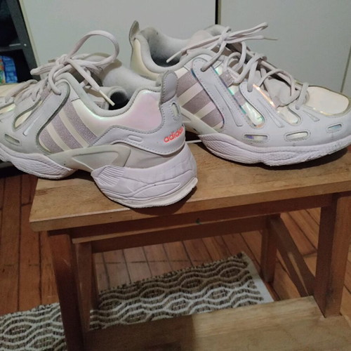 Adidas women's shoes size 42 used, white