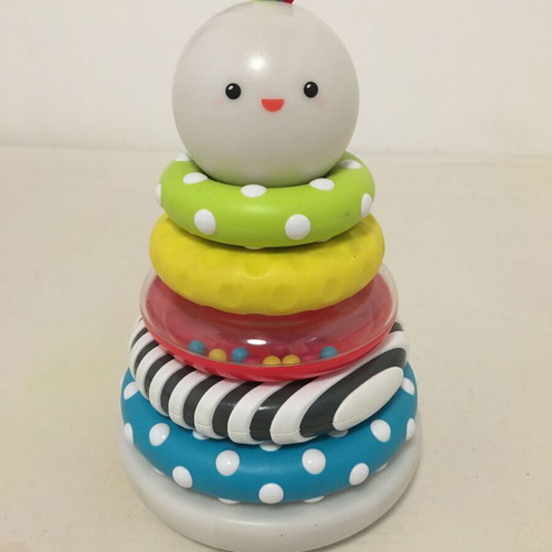 ELC Little Senses stacking rings with light used