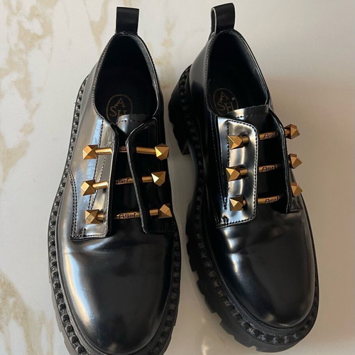 Ash women's loafers like new with striking buckles, size 36.5