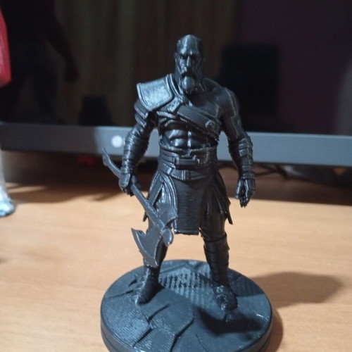 Kratos figure, black, ready to paint