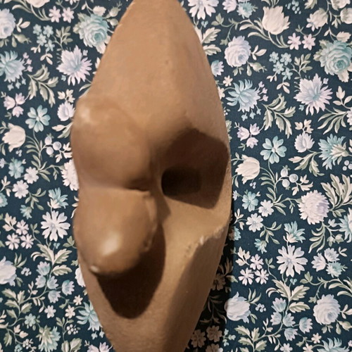Vintage Marbell sculpture used, 1970s, artificial stone