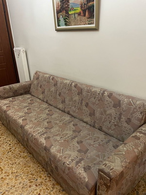 Sofa bed used with storage space