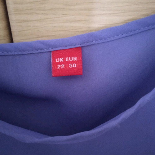 Women's blouse with top purple like new, size 5XL