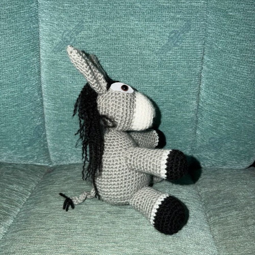 Knitted Handmade Donkey New