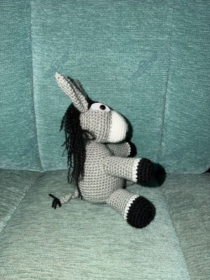 Knitted Handmade Donkey New