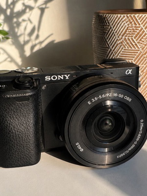 Sony A6300 Mirrorless Camera used with 16-50 OSS Lens and SmallRig Cage