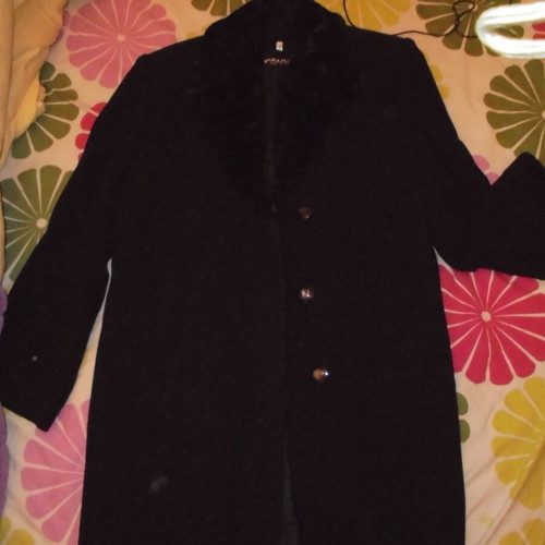 Paul Z pret a porter black wool coat like new medium - large