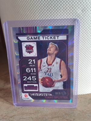 2025-26 Panini Euroleague Contenders Tiago Splitter Card 63/125 New