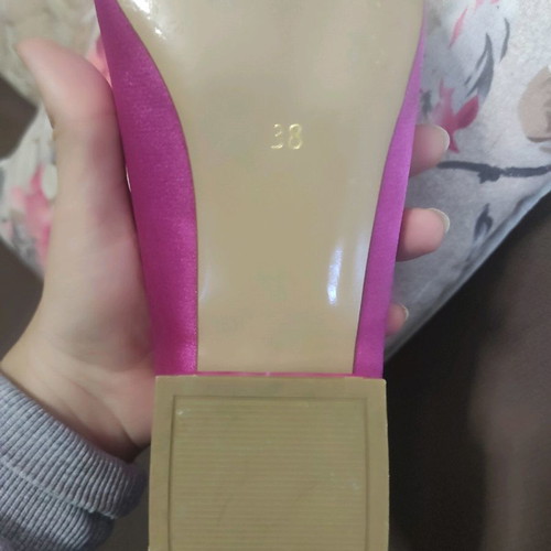Μπαλαρίνες σατέν Iris luxury shoes 38 φούξια φορεμένες μια φορά