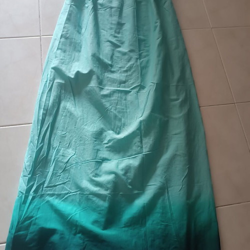 Strapless maxi dress like new, medium/large, ombré green shades