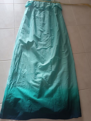 Strapless maxi dress like new, medium/large, ombré green shades