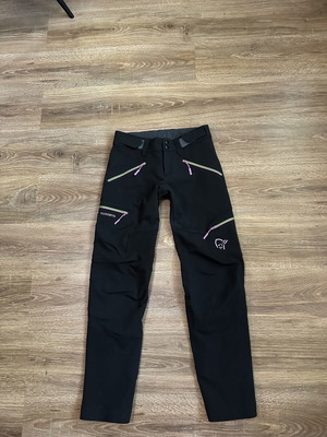 Norrona Svalbard Flex1 SoftShell Pants XS size like new, black