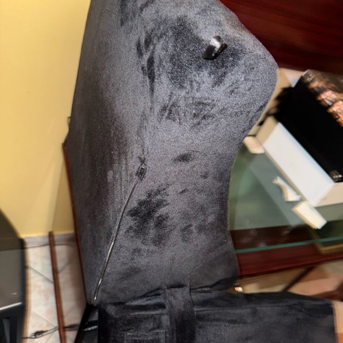 Back support pillow with armrests like new, velvet look
