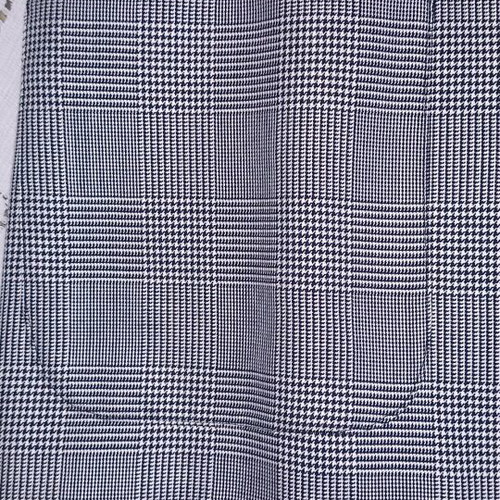 Short-sleeve jacket large elegance wool and viscose black and white check