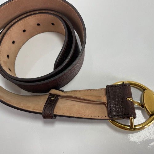 Gucci leather belt brown size 100cm like new