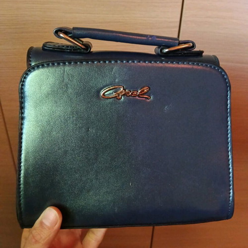 Axel blue wrist bag like new with minor wear