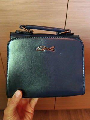 Axel blue wrist bag like new with minor wear