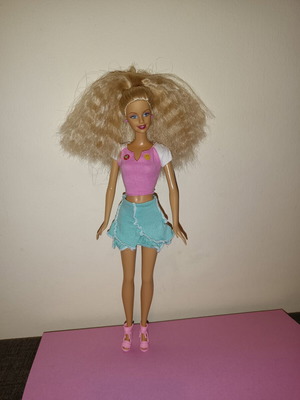 Barbie Blast Button doll used with original top and Fashion Fever skirt