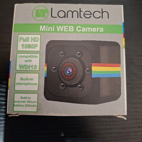 Lamtech Full HD 1080 Mini Web Camera like new with box and accessories