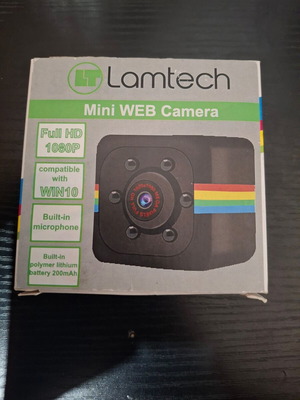 Lamtech Full HD 1080 Mini Web Camera like new with box and accessories