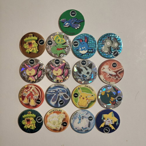 Pokémon Pickers Collector's Lot 17 pieces like new, rare Kyogre Metallic & Prism