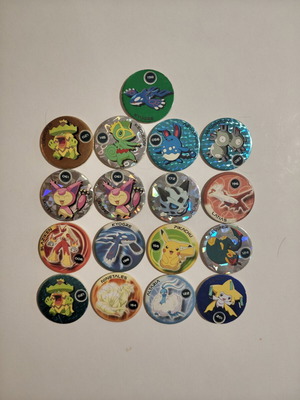 Pokémon Pickers Collector's Lot 17 pieces like new, rare Kyogre Metallic & Prism