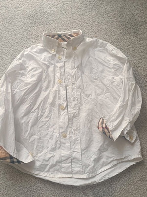 Burberry kids shirt used with yellow stain, 4 years old