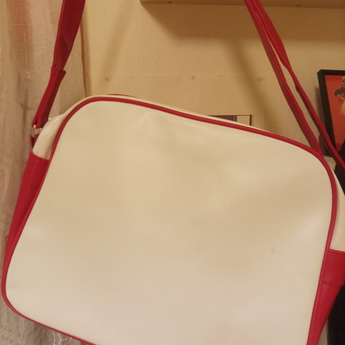 Vintage original Lee Cooper shoulder bag new, white and pink