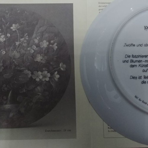 Furstenberg Wall Plate "Wild Beauties" Hans Grass, new