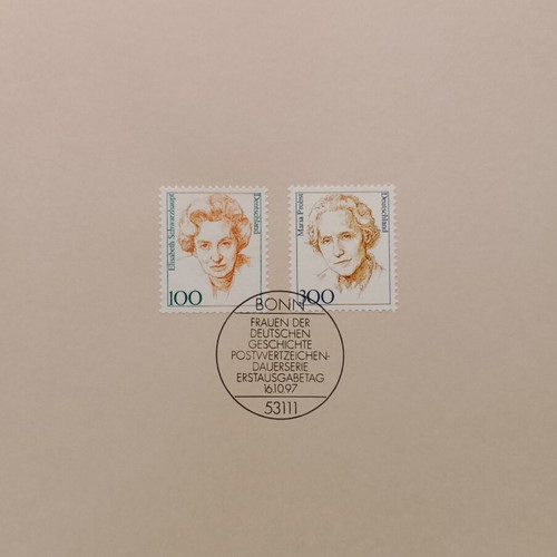 German stamps 1997 with Bonn first day cover