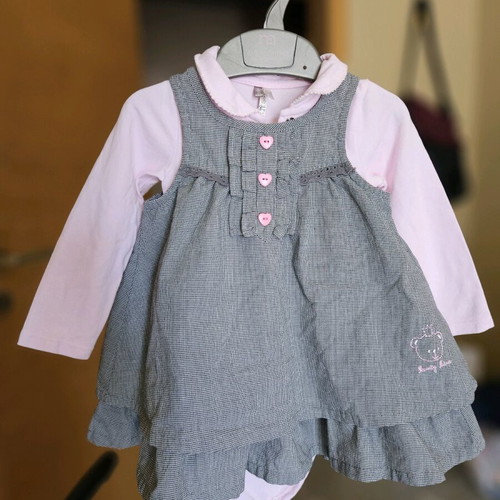 Orchestra dress and bodysuit set 9 months like new with white shirt gift