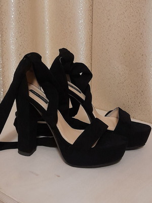 Sergio Todzi sandals with thick heel, new, size 38, black