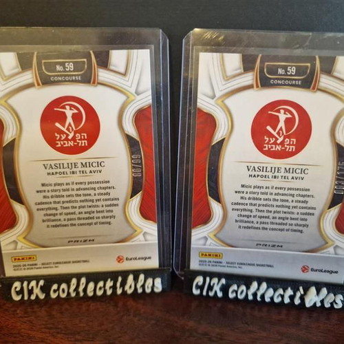 Panini Euroleague Select Hapoel Micic pack of 4 cards new