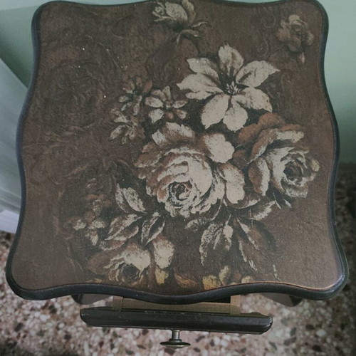 Vintage bedside table or entryway furniture used