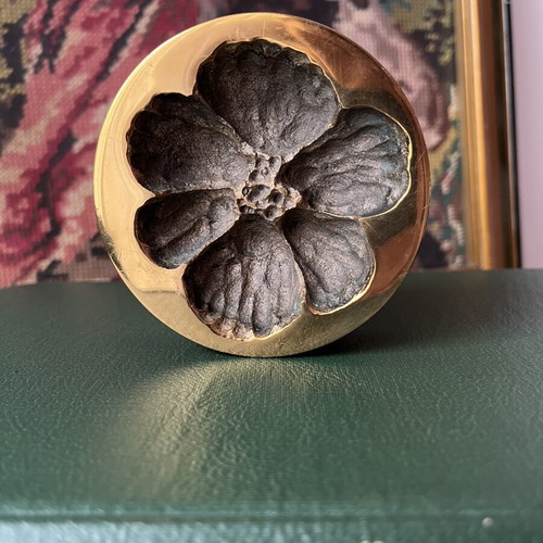 Monique Gerber Bronze Paperweight vintage, signed MG, 1970 France