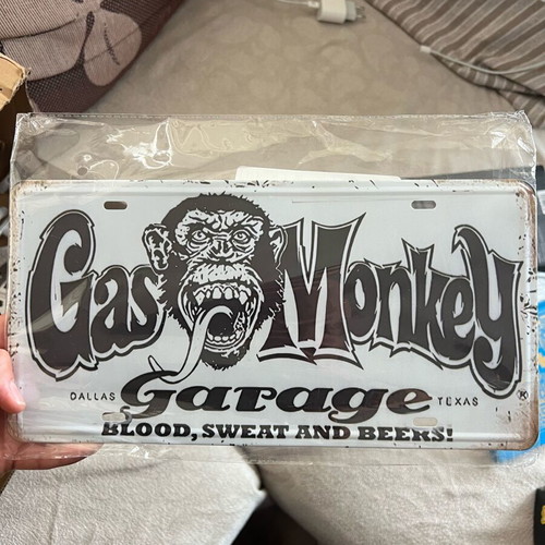 Gas Monkey metal sign new