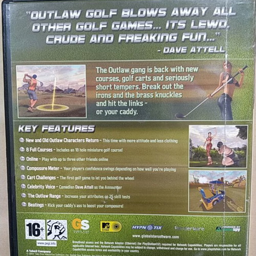 Outlaw Golf 2 PlayStation 2 like new