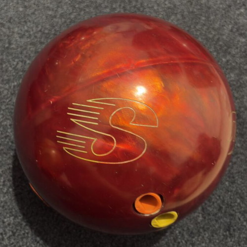 Bowling ball like new with finger holes
