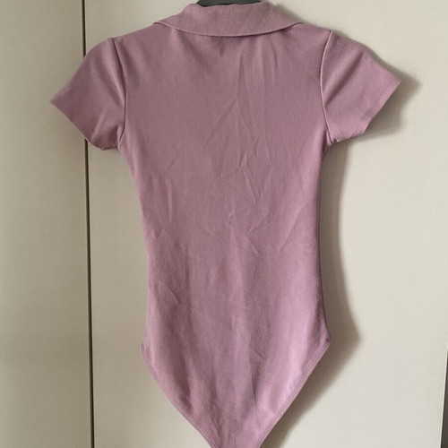 Zara polo bodysuit, pink, size S