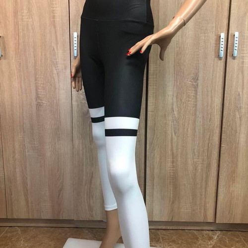 Fashion Tights leggings like new, black and white, sizes S and M