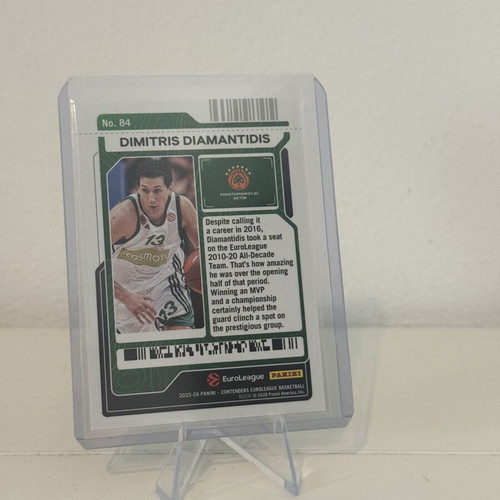 Panini EuroLeague Dimitris Diamantidis 84 Playoff Ticket mint