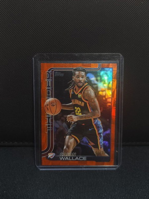 2025-26 Topps Cason Wallace #119 Orange Rainbow κάρτα σαν καινούργιο