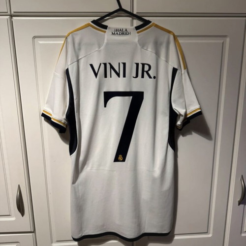 Real Madrid jerseys 4 pieces like new with Mbappe, Vinicius, Bellingham, Beckham