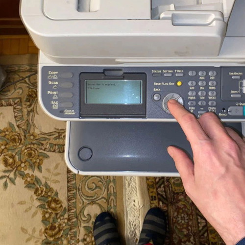 OKI MC562W printer scanner with 3 extra toners, needs LED head unit replacement
