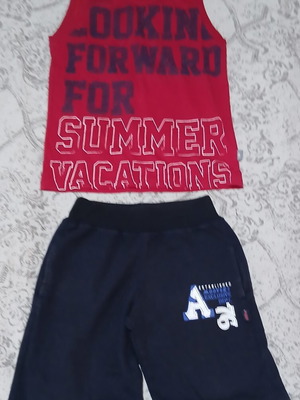 Alouette sleeveless top and shorts set like new, size 6 years 116cm