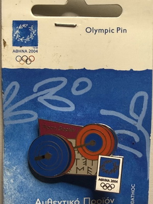 Weightlifting Olympic Pin limited edition 15,000, new