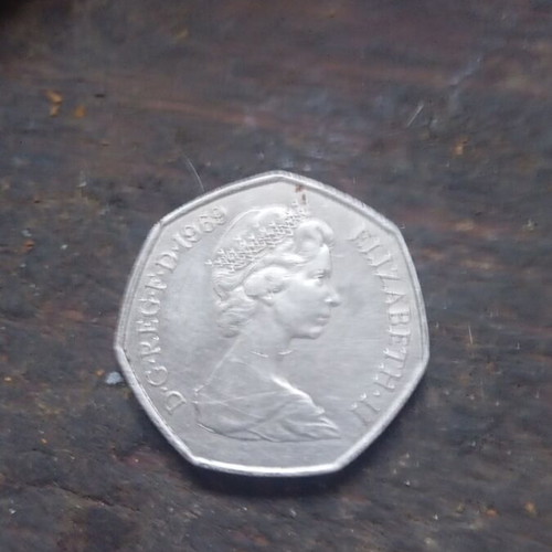 50 Pence 1969 United Kingdom coin like new