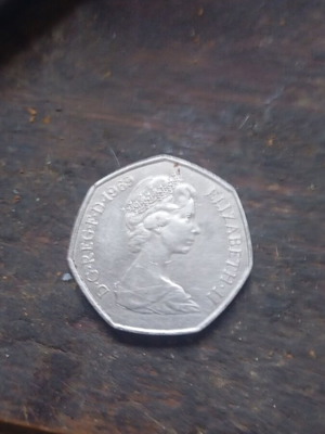 50 Pence 1969 United Kingdom coin like new